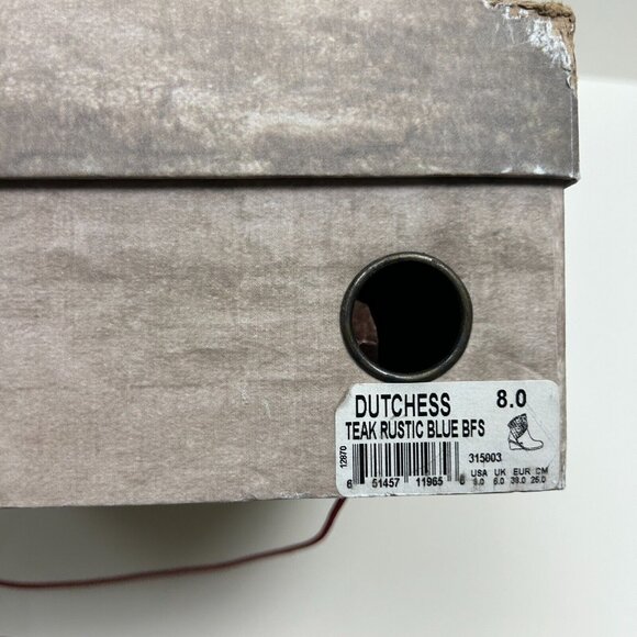 Bed Stu Boots Womens Size 8 Brown Dutchess Teal Cut Out Wedge Booties Ladies - Picture 14 of 14